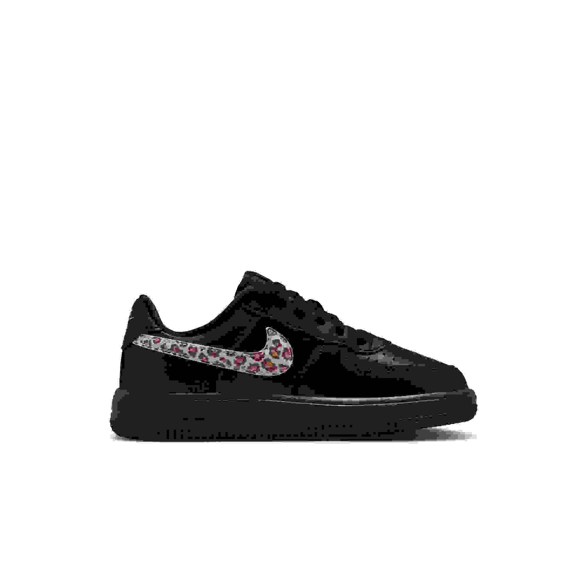 Nike Air Force 1 Low Preschool Girls' Cheetah "Black/White" Shoe